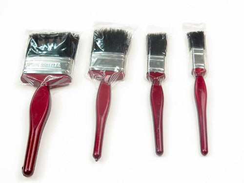 Large 25mm flat bristle artist brush for applying gesso, acrylics, and watercolors with precision and versatility.