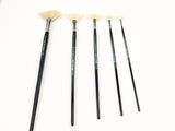 Ultra-soft squirrel hair brush for precise control in watercolor, acrylic, and oil painting, perfect for detailed designs.