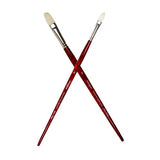 Daler-Rowney Georgian S48 Long Flat #1 brush with extra-fine Chungking bristles for smooth strokes and exceptional control in oil painting.