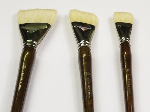 Premium #24 hog bristle artist brush for fine detail and vibrant color, perfect for oil, acrylic, or watercolor painting.