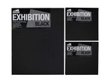 Das Exhibition Black 1.5 Canvas 4x12 Inches, premium cotton canvas for versatile painting techniques with durable timber frame.