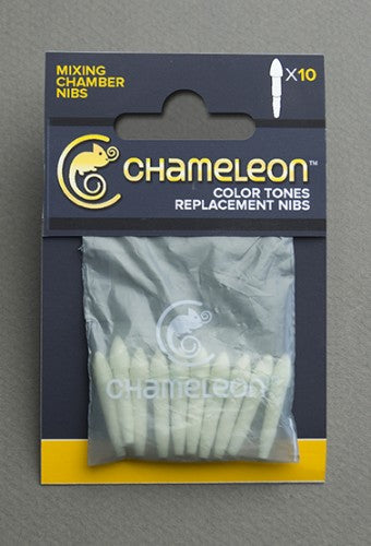 "Pack of 10 Chameleon Mixing Nibs for seamless color blending with Chameleon pens, ideal for artists and crafters."