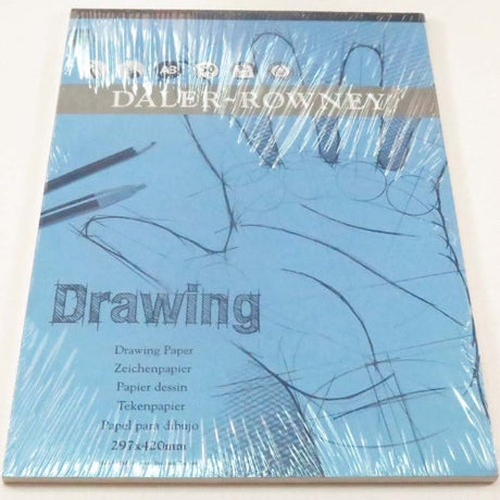 A3 drawing pad with 50 sheets of smooth, acid-free 96gsm paper, ideal for versatile sketching and artistic techniques.