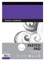 A4 sketch pad with 72 sheets of 95gsm paper, ideal for various drawing techniques and portable for artists on the go.