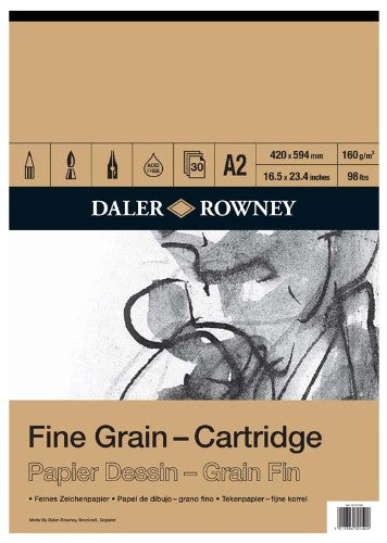 Daler Fine Grain Cartridge Pad 160g A2