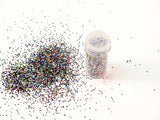 Vibrant 250g pack of multi-colored, non-toxic glitter for all crafting projects, ensuring an even and flawless sparkle.