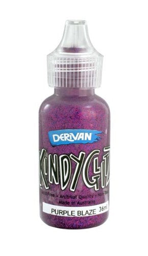 Vibrant purple glitter glue set with 5 tubes, perfect for safe crafting and adding sparkle to projects.