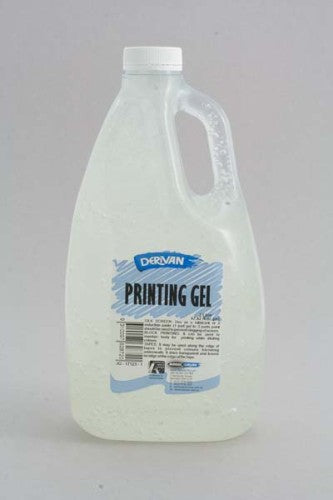 Acrylic paint printing gel for silk screen art, ensuring vibrant colors and easy multiple prints on paper and board.