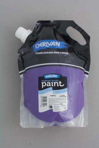 Vibrant 2L Eco Purple acrylic paint, perfect for artists, teaching color mixing, and various creative techniques.