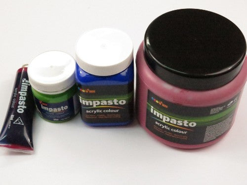 Fas Impasto Acrylic paint in Raw Sienna, 1ltr, ideal for textured art with vibrant, lightfast pigments.