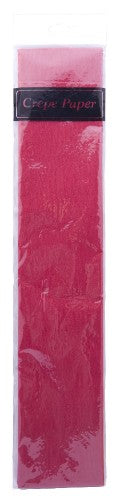 Vibrant crimson crepe paper roll (50cm X 2m) ideal for DIY crafts, party decor, floral arrangements, and more.