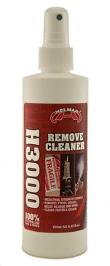 Helmar H3000 Remove Cleaner Spray 250ml, an industrial-strength adhesive remover with a refreshing citrus scent.