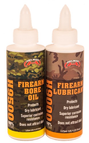 Helmar H9000 Firearm Lubricant 125ml bottle, designed for optimal lubrication and maintenance of firearms for enthusiasts.