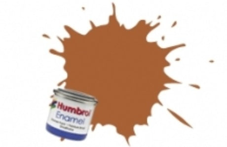 Humbrol Enamel 9 Tan 14ml tin, premium fast-drying paint for plastic model kits and various substrates, ideal for creative projects.