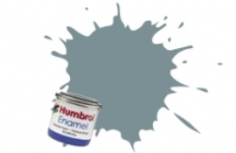 Humbrol Enamel 87 Steel Grey paint in a 14ml tin, ideal for precision model painting with a fast-dry, smooth finish.