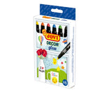 Jovi Decor Glass Wax Marker set of 6, featuring vibrant colors for easy application on glass, mirrors, and ceramics.