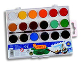 Jovi Water Colours set of 18 vibrant 22mm bars, ideal for creative fun and smooth application for artists 8 and up.