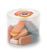 Colorful 6510 Pebble Erasers in vibrant shapes, perfect for artists and students for clean corrections and fun creativity.