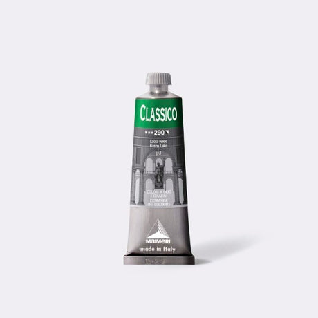 Vibrant 60ml Green Lake oil paint from Maimeri, featuring rich pigments for smooth application and exceptional blending.