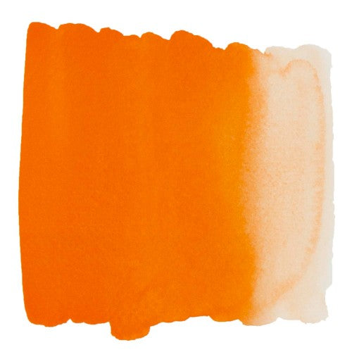 Vibrant 15ml tube of Cadmium Orange watercolour, featuring pure pigments for unmatched transparency and luminous washes.