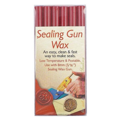 Red sealing wax sticks for sealing guns, 72 pieces, ideal for invitations, gifts, and crafts with a professional finish.