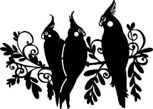 Artist Stencil - Marabu Stencil A4 Three Birds