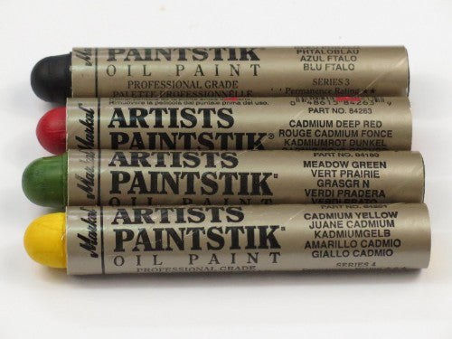 Markal Paintstik in Sap Green, ideal for vibrant color on fabric, wood, terracotta, and paper for artists and crafters.