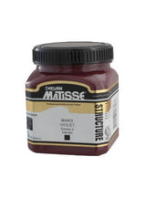 Matisse Structure Acrylic Paint in Mars Violet S2, a vibrant 250ml impasto paint for textured artwork and professional quality.