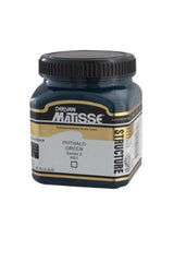 Vibrant 250ml Matisse Structure Acrylic Paint in Phthalo Green S2, perfect for textured effects and archival quality artworks.