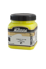 Vibrant Matisse Structure Acrylic Paint in Primary Yellow S2, ideal for rich textures and long-lasting artistic creations.