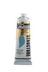 Vibrant Matisse Structure Acrylic Paint in Aust Blue Gum, known for rich texture and intense, long-lasting color.