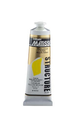 Matisse Structure Acrylic Paint in Cadmium Yellow Medium, 75ml, vibrant, impasto formula for textured artwork, high lightfastness.