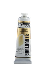 Acrylic paint in Metallic Light Gold, 75ml, ideal for vibrant textures and long-lasting artworks, perfect for all artists.