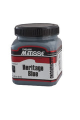 Matisse Background 250ml acrylic paint in Heritage Blue, ideal for versatile applications on various surfaces.