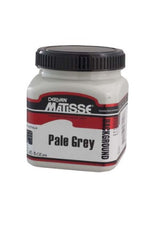 250ml jar of Matisse Pale Grey Acrylic Paint, ideal for various surfaces with a matte-velvet finish and exceptional pigment quality.