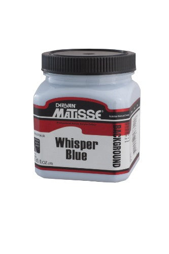 Matisse Background Acrylic Paint in Whisper Blue, 250ml, perfect for creating vibrant art on various surfaces with a matte finish.