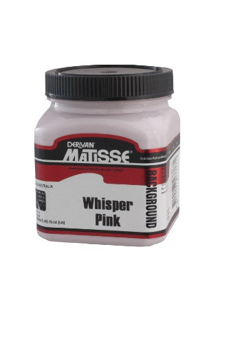 Acrylic paint in Whisper Pink, 250ml, ideal for versatile applications with a smooth, matte finish for artistic backgrounds.