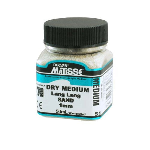 Matisse Dry Med 40ml in Lang Sand offers versatile textural effects for artists, perfect for creative experimentation.