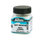 Matisse Dry Med 40ml Mica Flakes for shimmering textures, perfect for mixed media, collages, and versatile artistic projects.