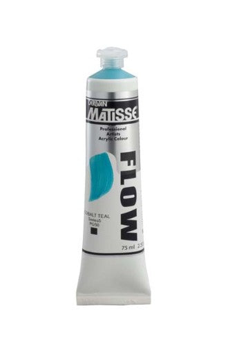 Acrylic paint tube in Cobalt Teal, ideal for detailed work, airbrushing, and vibrant artistic expression.