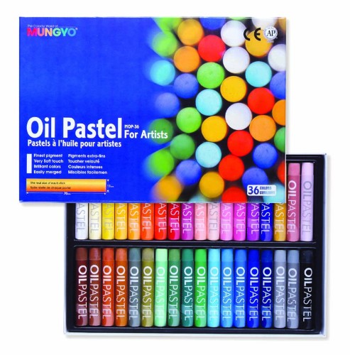 Colorful Artist Oil Pastel Set with 36 smooth, blendable pastels, ideal for various artistic projects and styles.