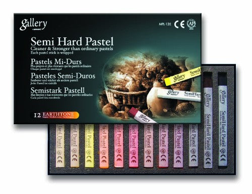 Artist Pastel Set featuring vibrant earthtone shades for smooth blending and versatile artistic creations.