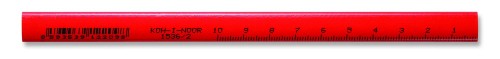 Flat carpenter's pencil with durable lead for clear markings on wood, designed for comfort and stability during use.