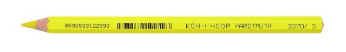 Bright yellow Omega Jumbo Pencil designed for kids, featuring a comfortable grip and vibrant color for expressive artwork.