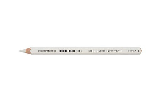 White Mondeluz Aquarelle Pencil for artists, featuring soft water-soluble lead for vibrant strokes on various surfaces.