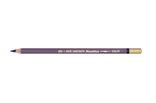 Mondeluz Aquarelle Pencil in Windsor Violet, a vibrant water-soluble pencil perfect for watercolor art and blending effects.