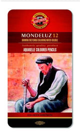 Monteluz Pnc In Tin 12'S features vibrant aquarelle coloured pencils with rich pigments for versatile artistic techniques.