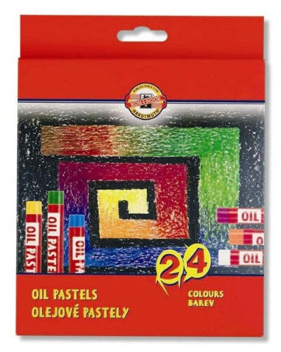 Vibrant 24-color Gioconda oil pastels set for smooth application and easy blending, perfect for artists of all skill levels.