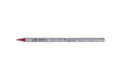 Progresso Aquarelle Red Bordeaux watercolor pencils, pack of 12, featuring hexagonal barrels for comfort and vibrant blending.