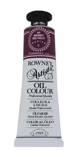 Vibrant 38ml Red Violet oil paint by Rown Art, ideal for blending, layering, and achieving depth in professional artwork.